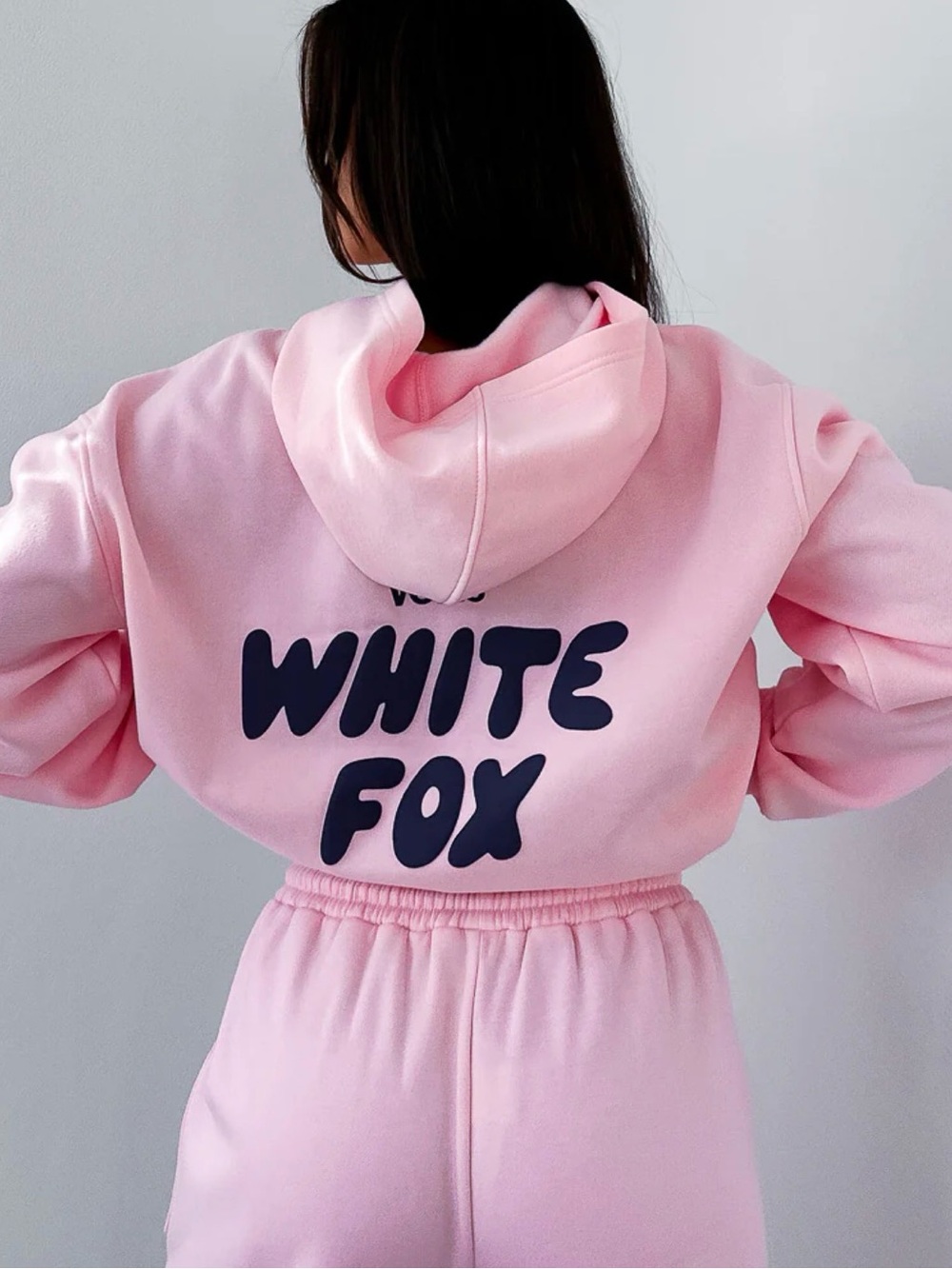 WHITE FOX Vol.3 Pink Graphic Hoodie